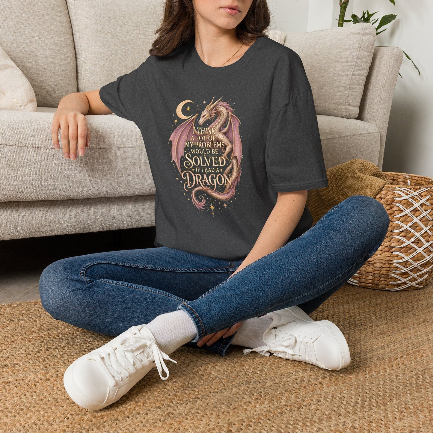 If I Had a Dragon Shirt | Funny Dragon T-Shirt | Fantasy Reader Tee | Romantasy Book Lover Gift | Bookish Graphic Tee