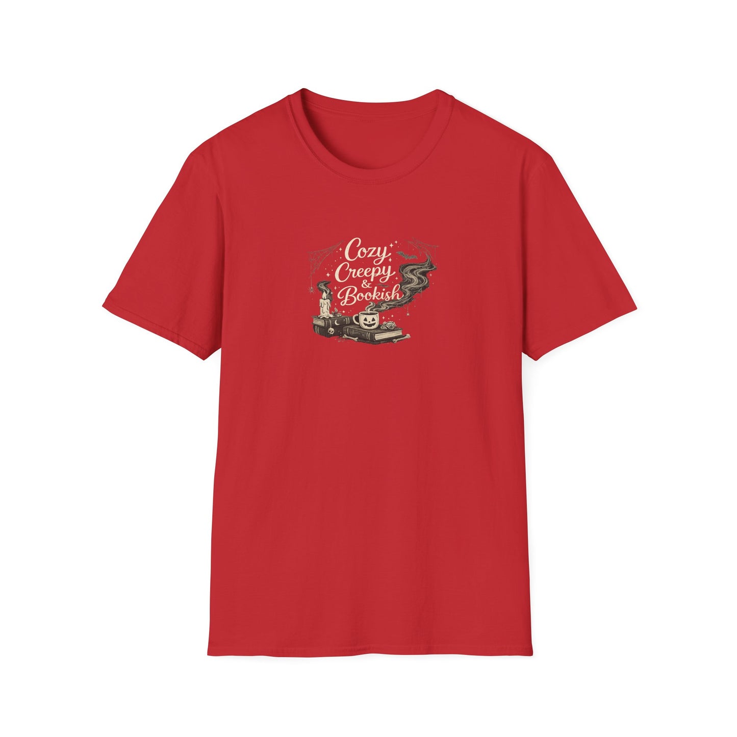 Cozy Creepy & Bookish Shirt | Halloween Book Lover Tee | Spooky Season Reader Shirt | Witchy Bookish T-Shirt | Fall Bookworm Gift