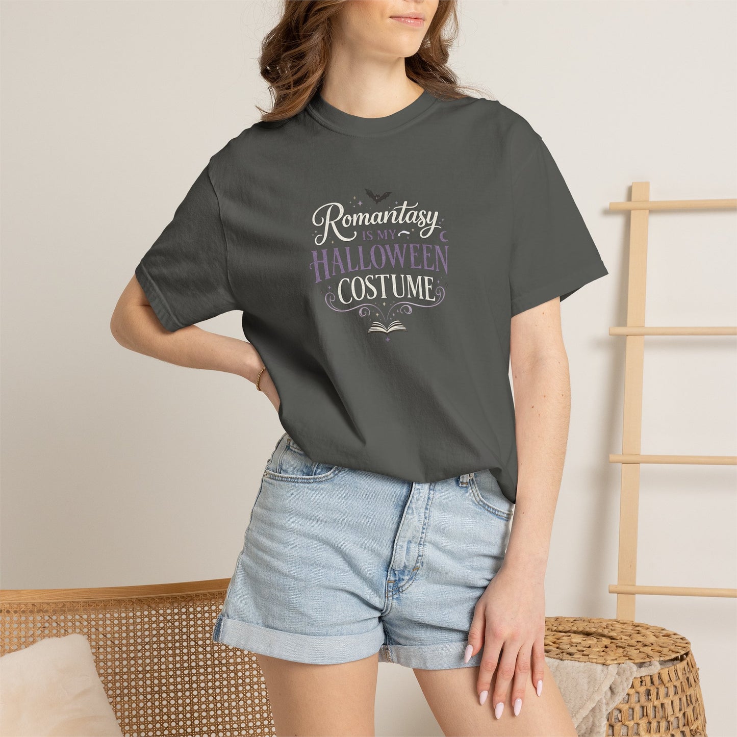 Romantasy Is My Halloween Costume Shirt | Book Lover Halloween Tee | Fantasy Reader Shirt | Spooky Bookish T-Shirt |BookTok Gift for Readers