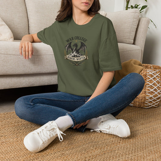 War College Riders Wanted Shirt | Dragon Rider Tee | Fantasy Book Lover T-Shirt | Romantasy Reader Gift