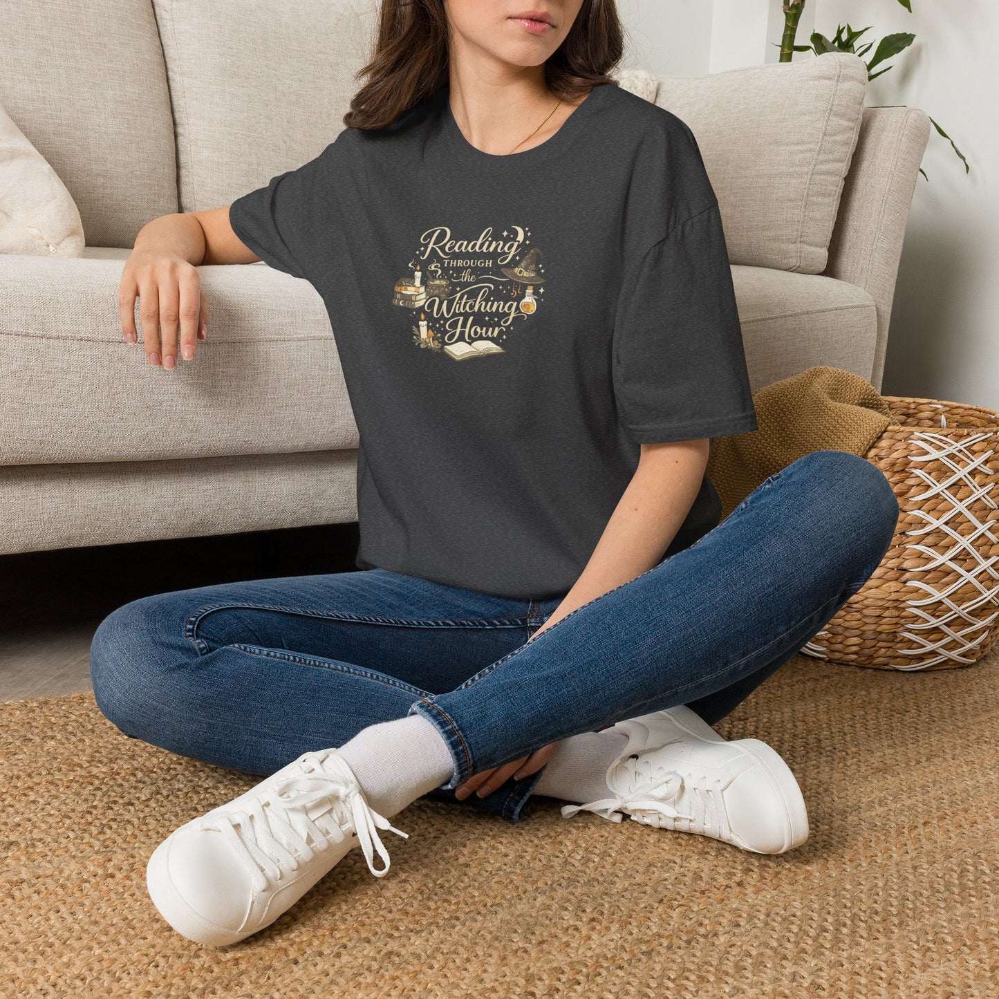 Reading Through the Witching Hour Shirt | Book Lover Halloween Tee | Witchy Reader Shirt | Spooky Bookish T-Shirt | Fall Reading Gift