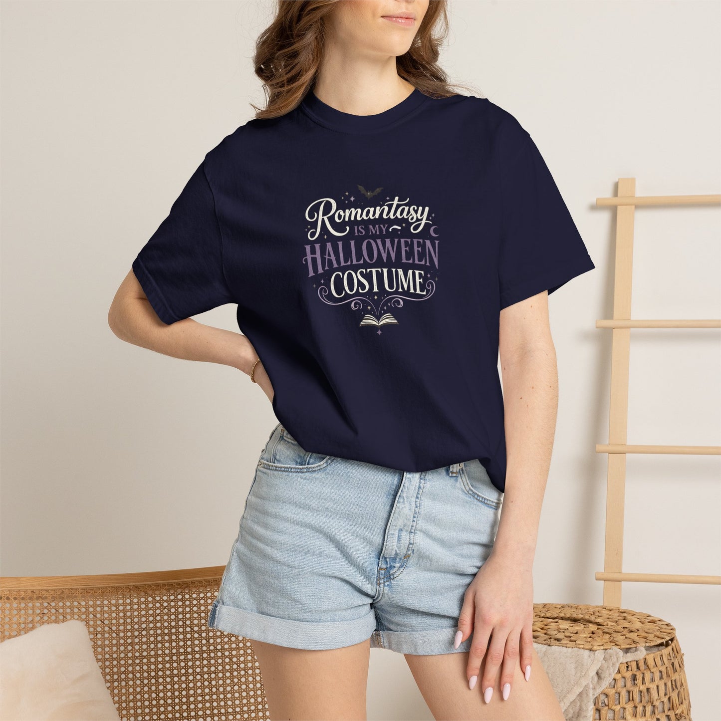Romantasy Is My Halloween Costume Shirt | Book Lover Halloween Tee | Fantasy Reader Shirt | Spooky Bookish T-Shirt |BookTok Gift for Readers