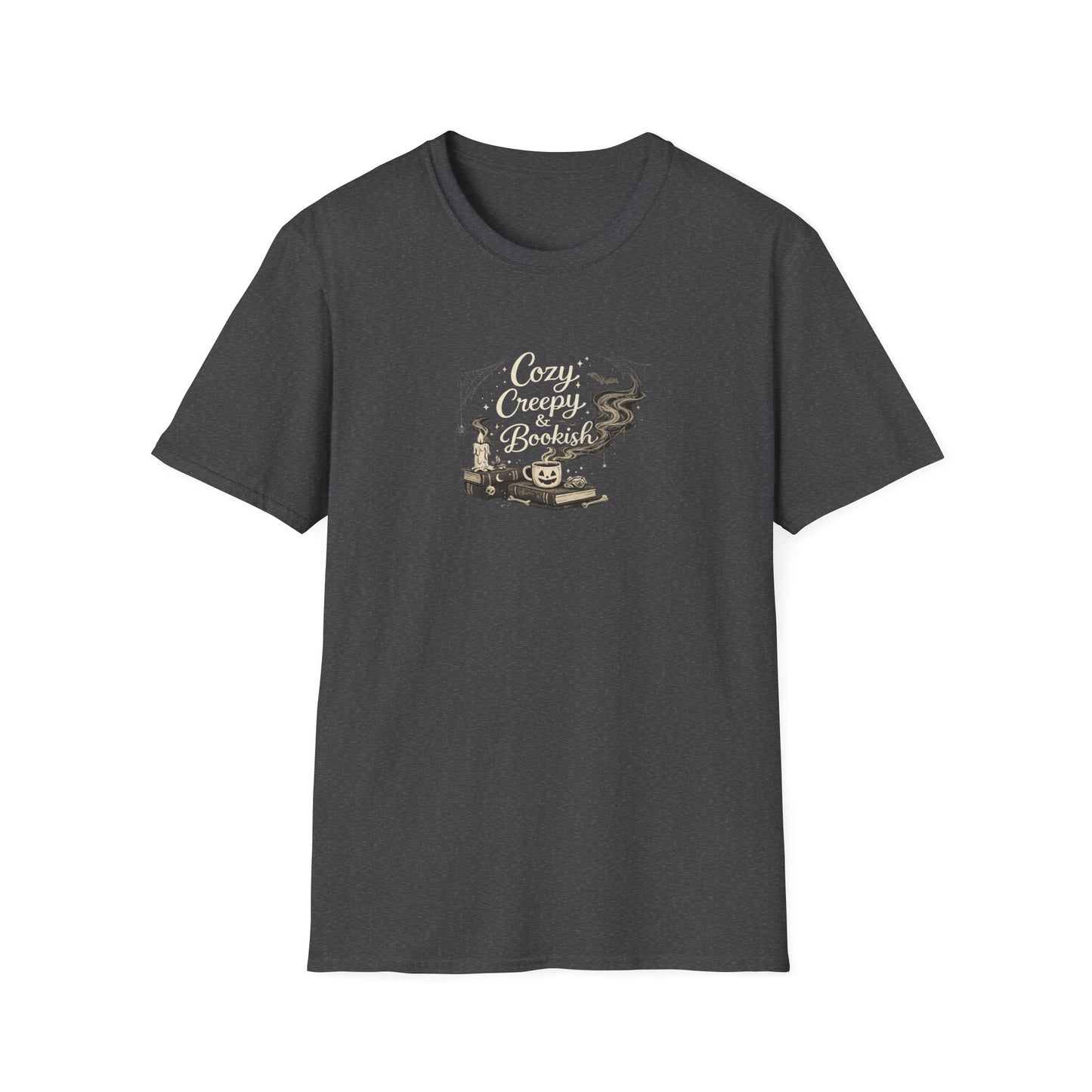 Cozy Creepy & Bookish Shirt | Halloween Book Lover Tee | Spooky Season Reader Shirt | Witchy Bookish T-Shirt | Fall Bookworm Gift