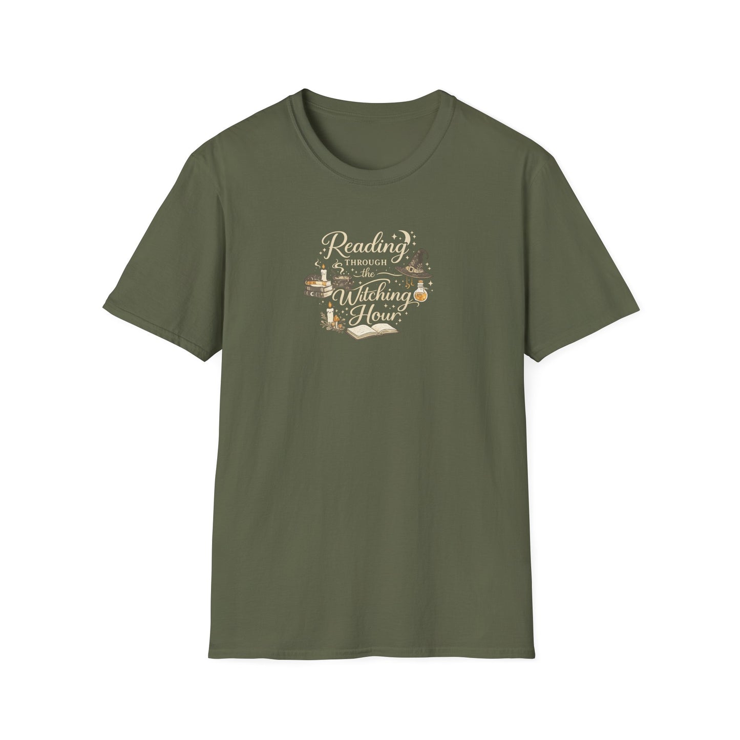 Reading Through the Witching Hour Shirt | Book Lover Halloween Tee | Witchy Reader Shirt | Spooky Bookish T-Shirt | Fall Reading Gift