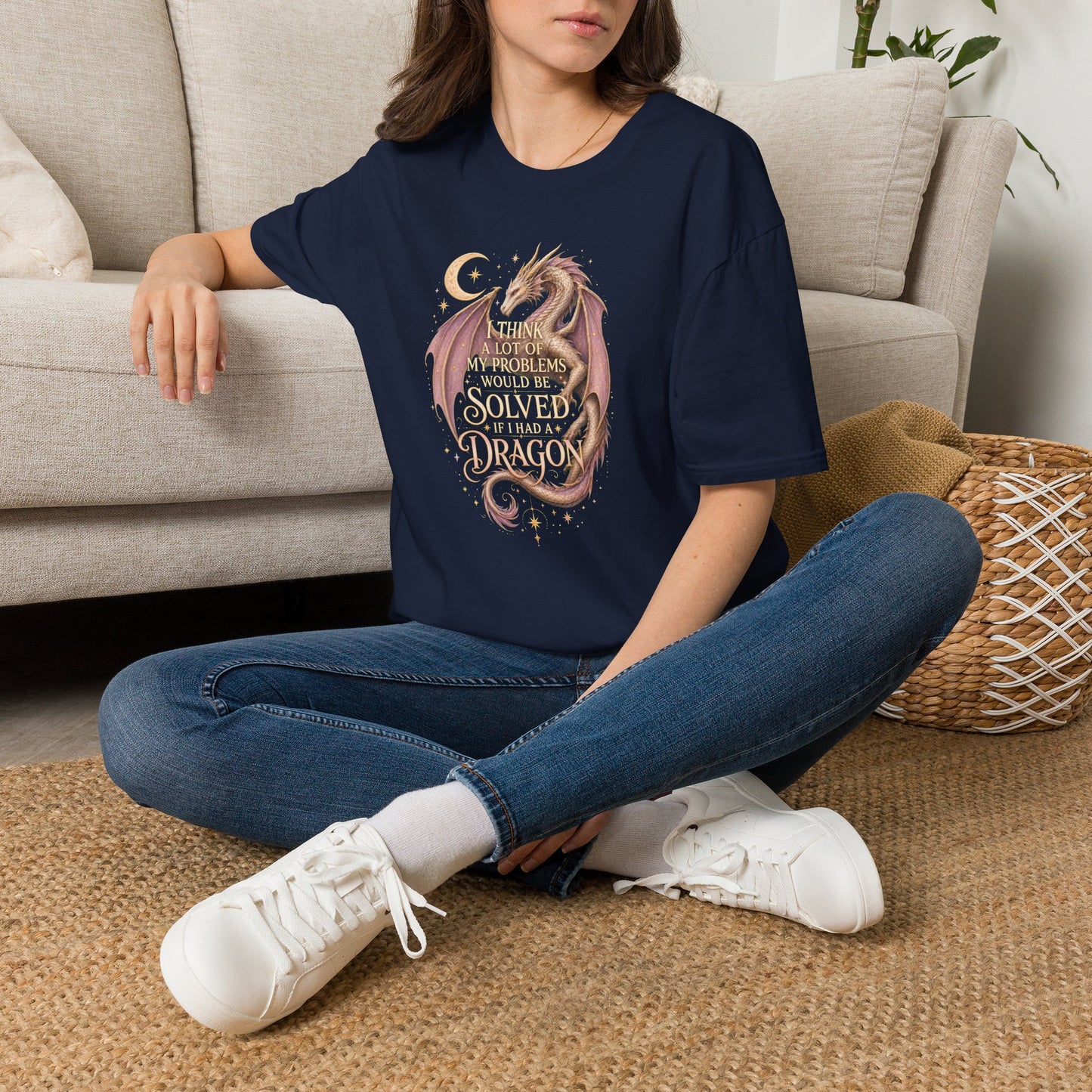 If I Had a Dragon Shirt | Funny Dragon T-Shirt | Fantasy Reader Tee | Romantasy Book Lover Gift | Bookish Graphic Tee