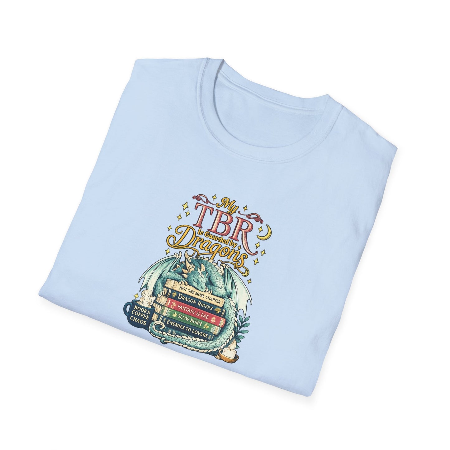 My TBR Is Guarded By Dragons Shirt, Fantasy Book Lover T-Shirt, Bookish Reading Tee, Dragon Reader Gift, BookTok Apparel