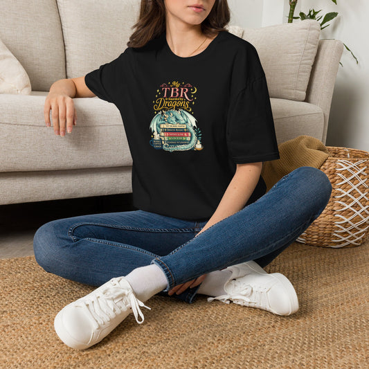 My TBR Is Guarded By Dragons Shirt, Fantasy Book Lover T-Shirt, Bookish Reading Tee, Dragon Reader Gift, BookTok Apparel