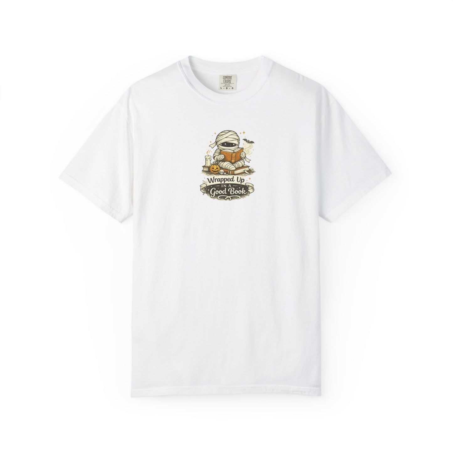 Wrapped Up in a Good Book Shirt | Cute Halloween Book Lover Tee | Bookworm Fall T-Shirt | Spooky Reader Gift | Cozy Bookish Shirt