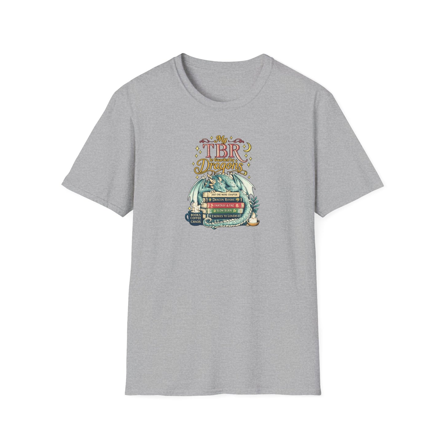 My TBR Is Guarded By Dragons Shirt, Fantasy Book Lover T-Shirt, Bookish Reading Tee, Dragon Reader Gift, BookTok Apparel