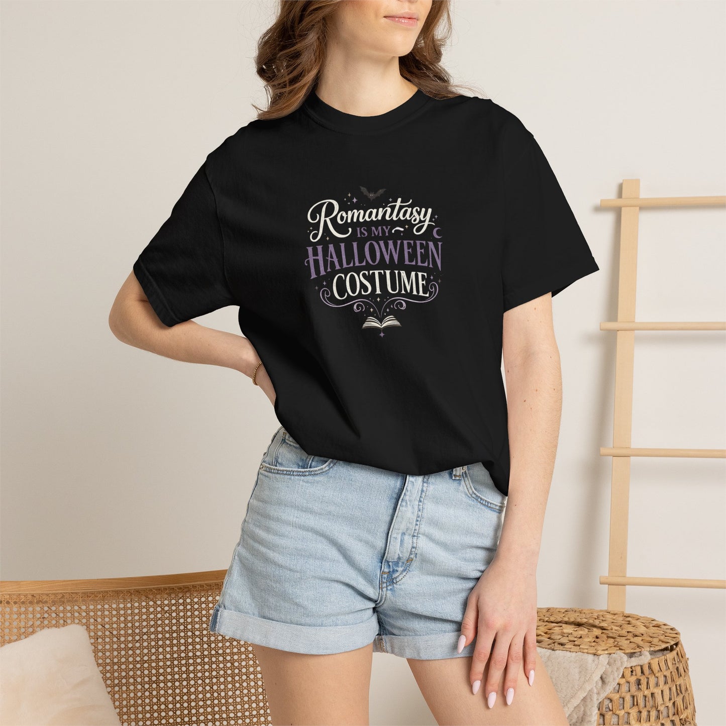 Romantasy Is My Halloween Costume Shirt | Book Lover Halloween Tee | Fantasy Reader Shirt | Spooky Bookish T-Shirt |BookTok Gift for Readers