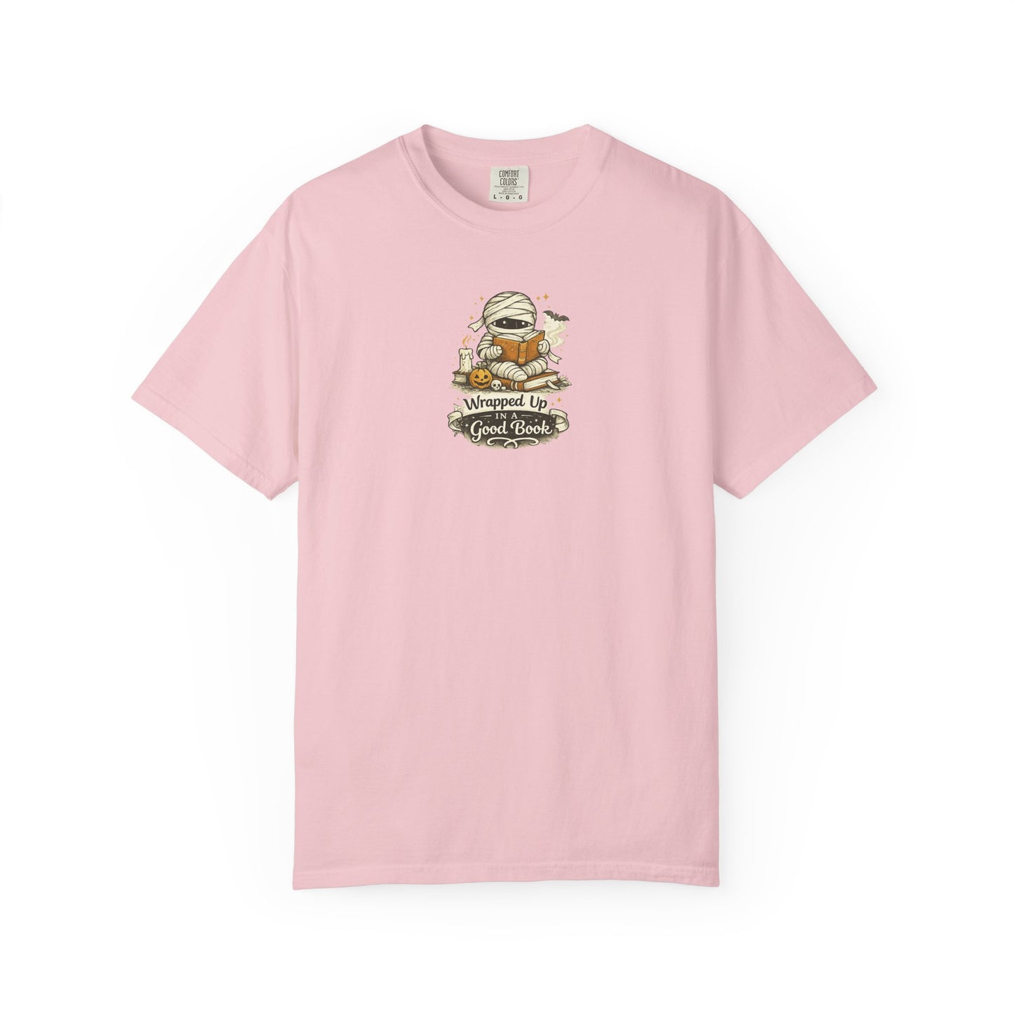 Wrapped Up in a Good Book Shirt | Cute Halloween Book Lover Tee | Bookworm Fall T-Shirt | Spooky Reader Gift | Cozy Bookish Shirt