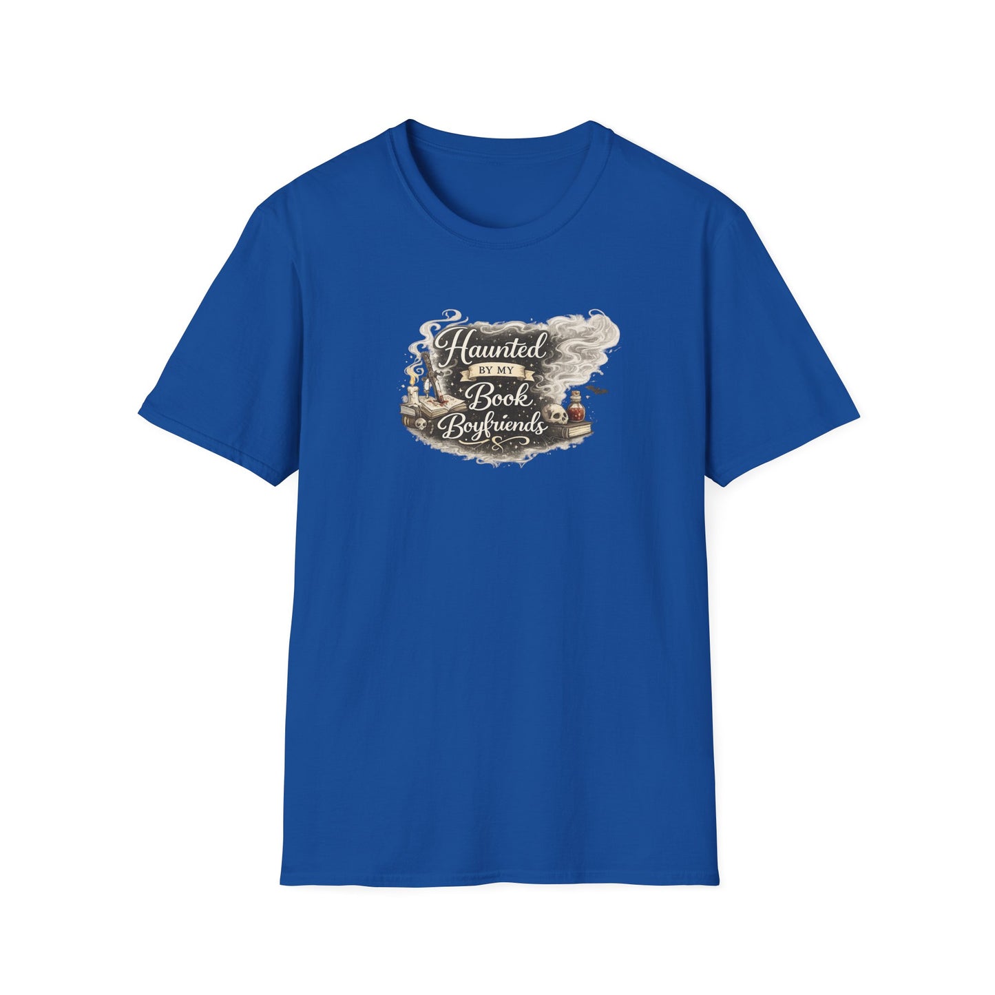 Haunted by My Book Boyfriends Shirt | Book Lover Halloween Tee | Spooky Bookish Shirt | Witchy Reader T-Shirt | Fantasy Book Lover Gift