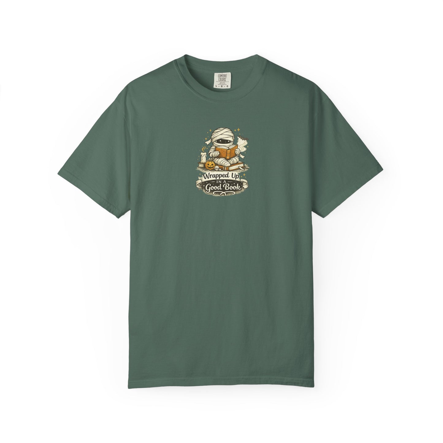 Wrapped Up in a Good Book Shirt | Cute Halloween Book Lover Tee | Bookworm Fall T-Shirt | Spooky Reader Gift | Cozy Bookish Shirt