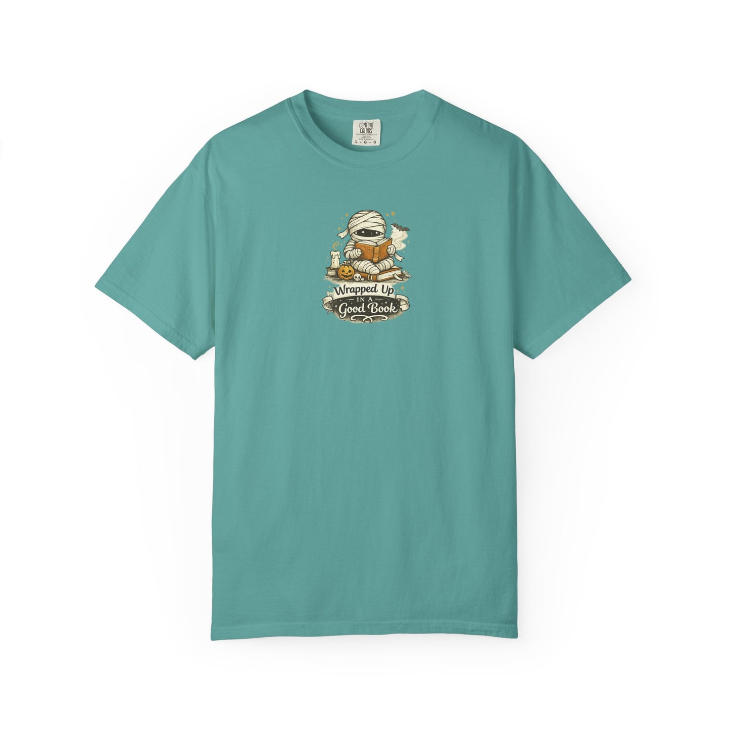 Wrapped Up in a Good Book Shirt | Cute Halloween Book Lover Tee | Bookworm Fall T-Shirt | Spooky Reader Gift | Cozy Bookish Shirt