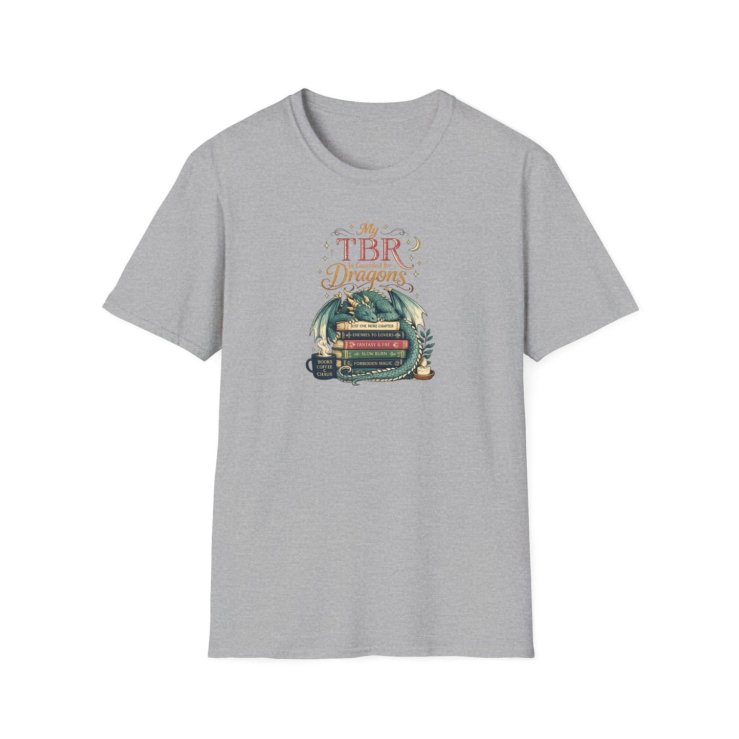 My TBR Is Guarded By Dragons Shirt, Fantasy Book Lover T-Shirt, Bookish Reading Tee, Dragon Reader Gift, BookTok Apparel