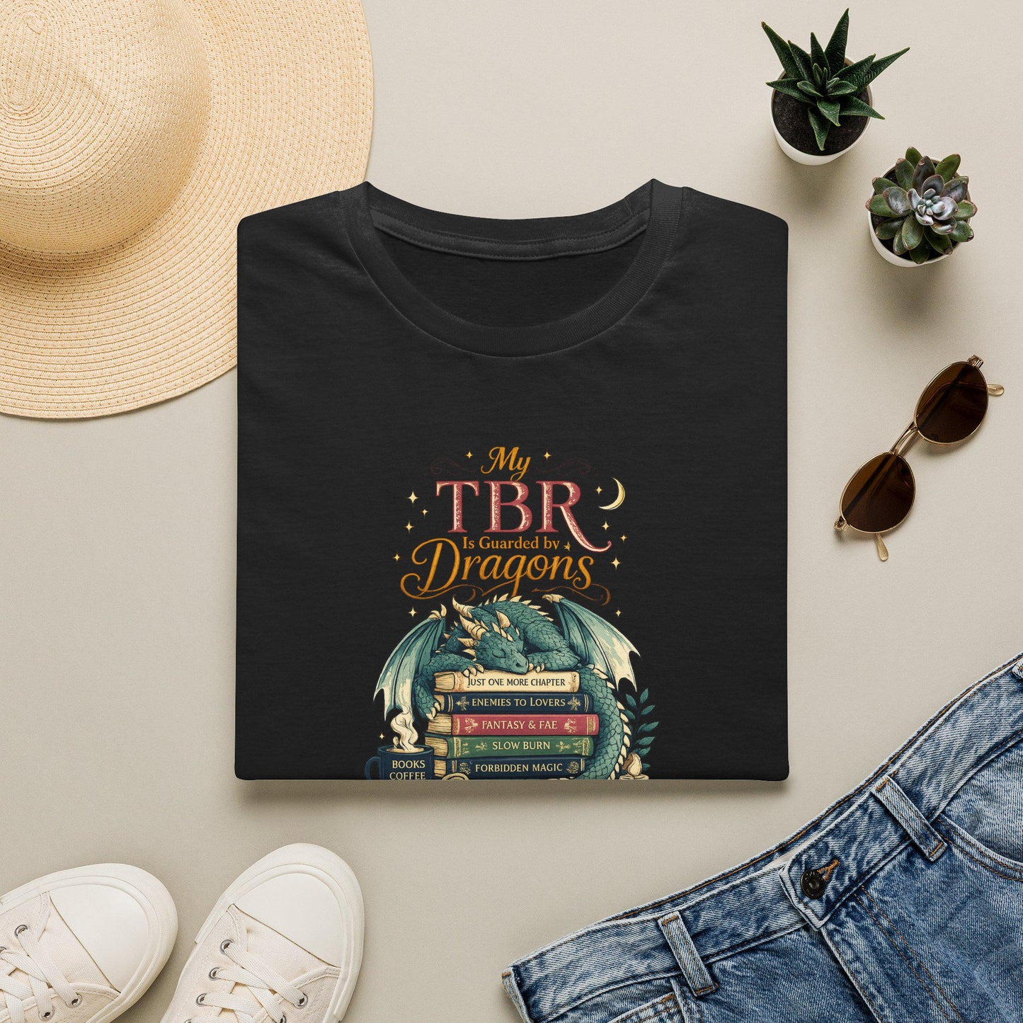 My TBR Is Guarded By Dragons Shirt, Fantasy Book Lover T-Shirt, Bookish Reading Tee, Dragon Reader Gift, BookTok Apparel